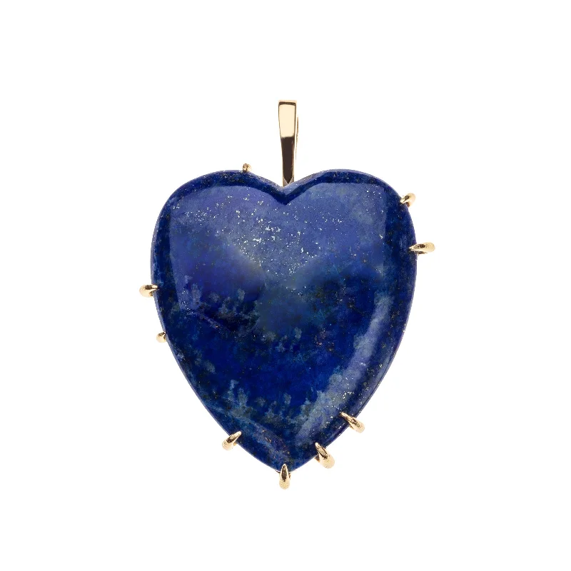 LOVE Carry Your Heart Pendant in Lapis