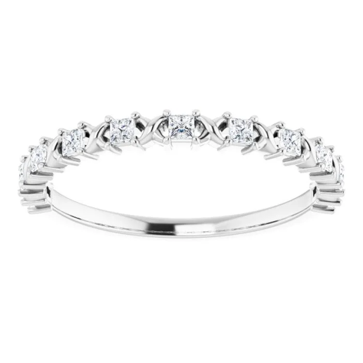 14K White 1/4 CTW Natural Diamond Anniversary Band