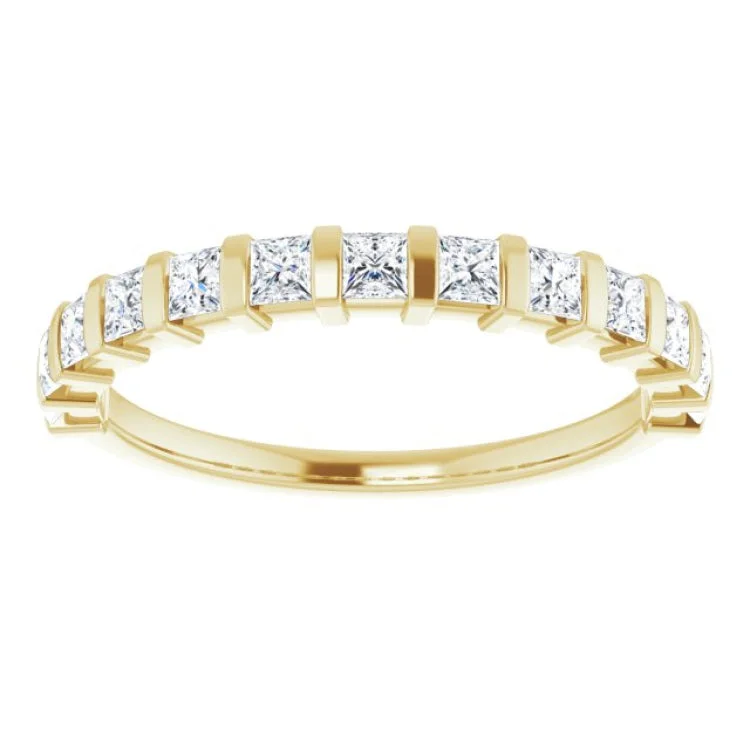 14K Yellow 5/8 CTW Natural Diamond Anniversary Band