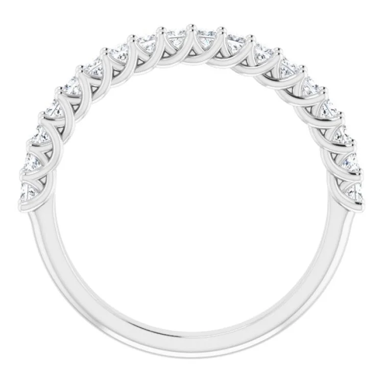 Platinum 1/2 CTW Natural Diamond Anniversary Band