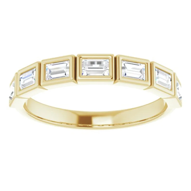 14K Yellow 1/2 CTW Natural Diamond Anniversary Band