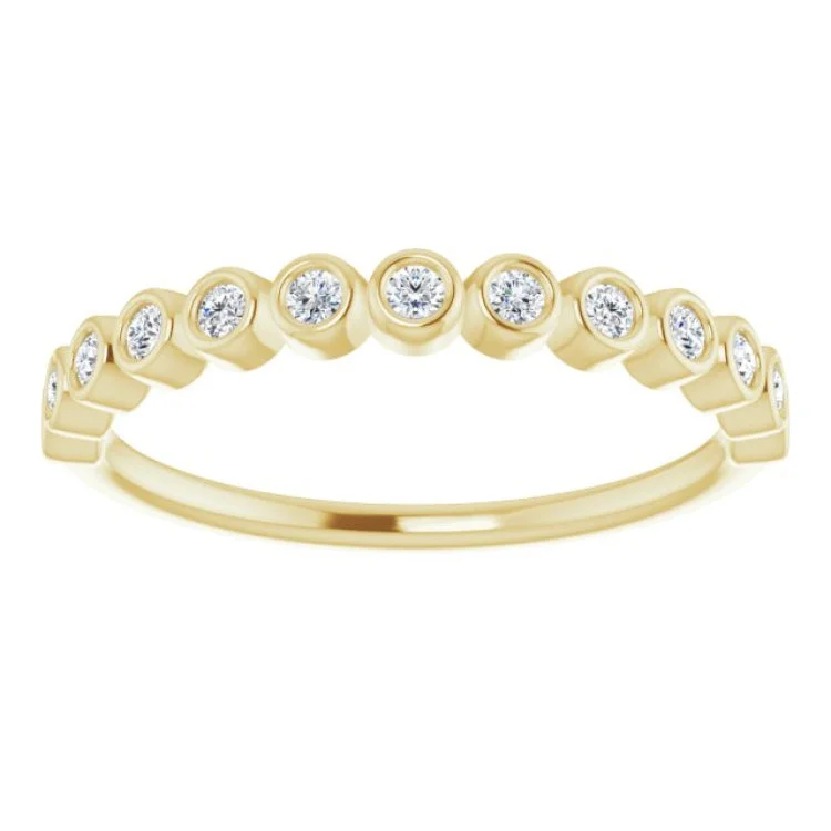 14K Yellow 1/5 CTW Lab-Grown Diamond Anniversary Band