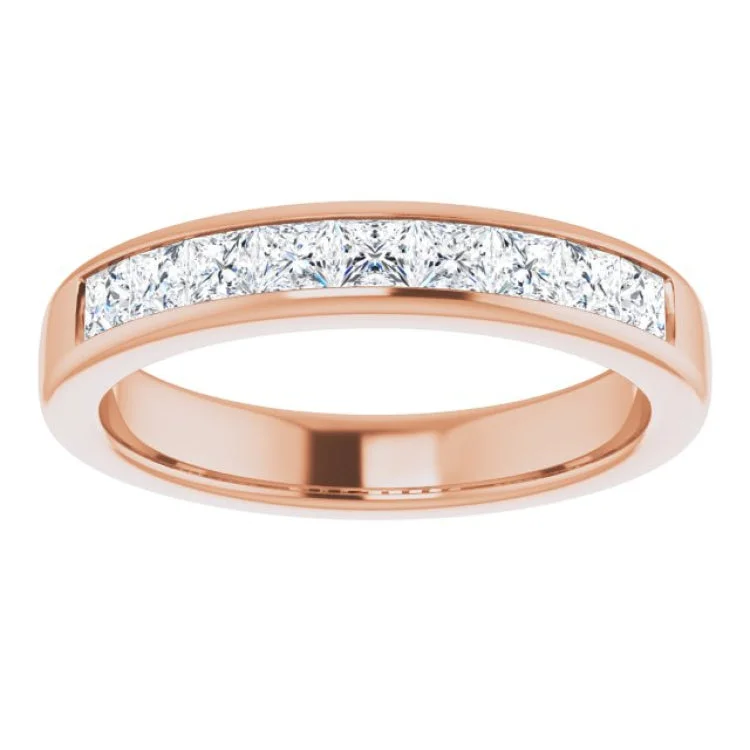 14K Rose 1 1/6 CTW Natural Diamond Band