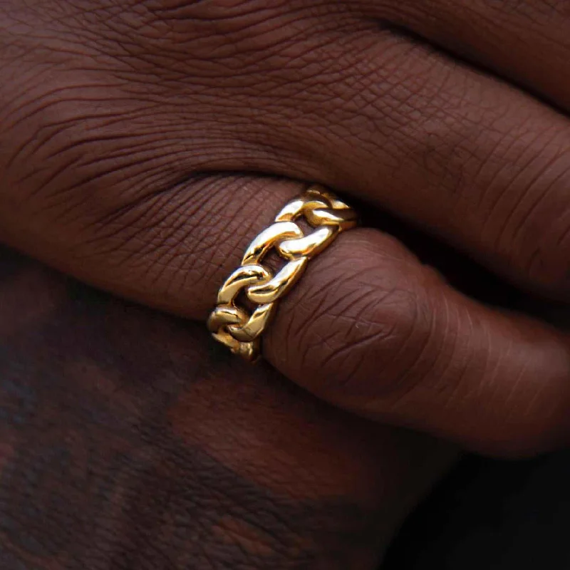 Cuban Band Ring