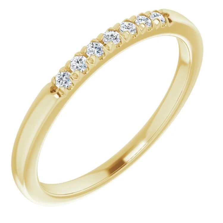 14K Yellow 1/10 CTW Natural Diamond Anniversary Band