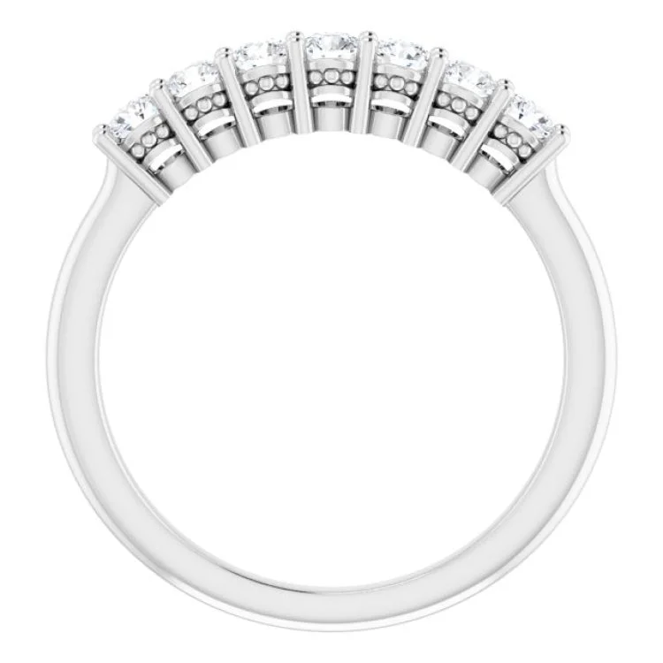 Platinum 3/8 CTW Natural Diamond Anniversary Band