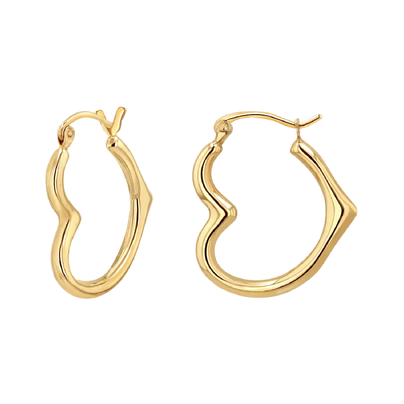 Heart Hoop Earrings