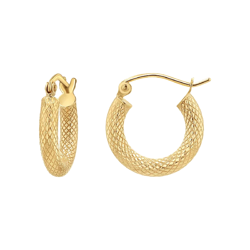 Serpentine Hoop Earrings