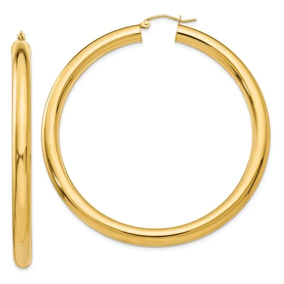 14k Polished 5mm Hoop Earrings