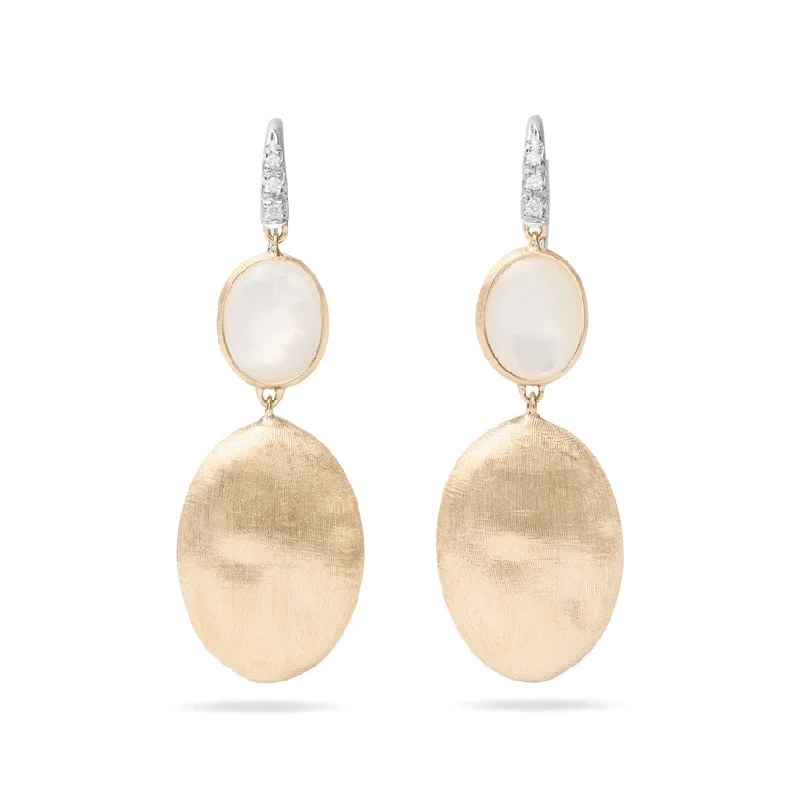 Marco Bicego Siviglia 18K Yellow Gold Mother of Pearl Drop Earrings