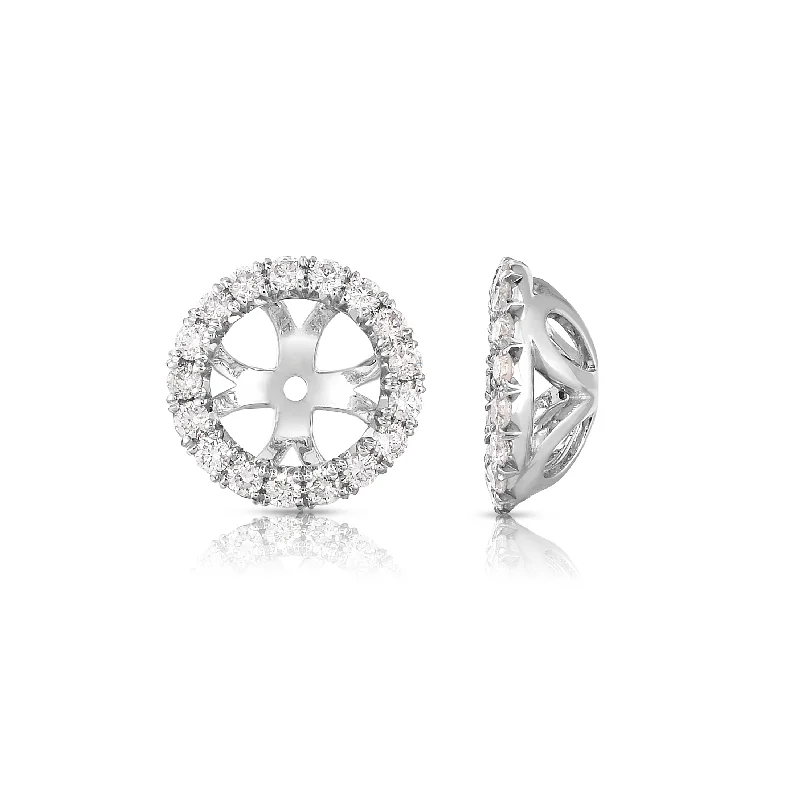 Sabel Collection 14K White Gold Diamond Earring Jackets