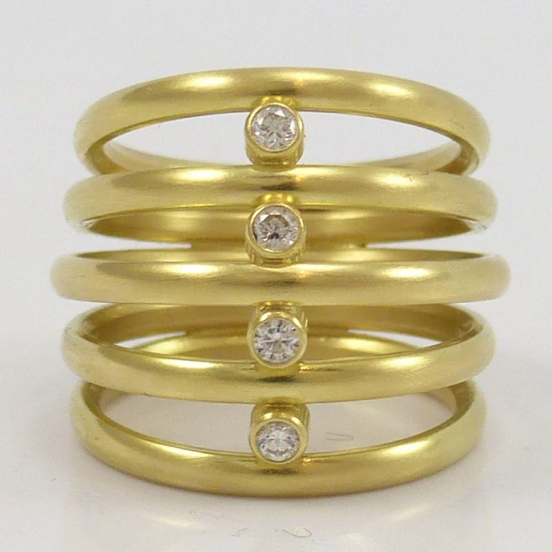 Gold and Diamond Ring