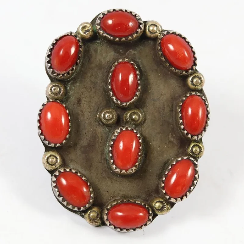 1960s Coral Ring