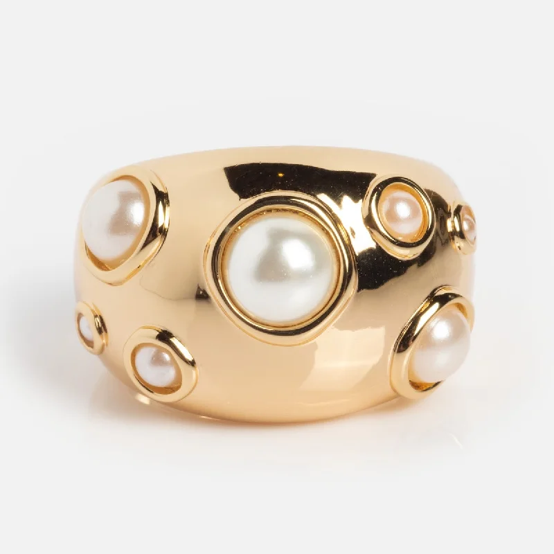 Sloane Dome Pearl Ring