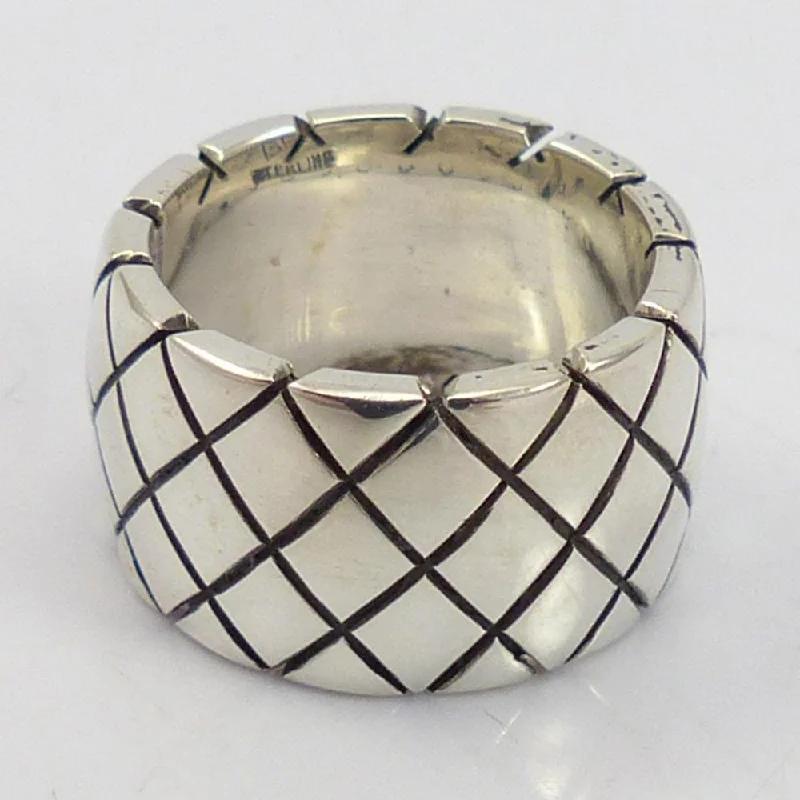 Stamped Silver Ring