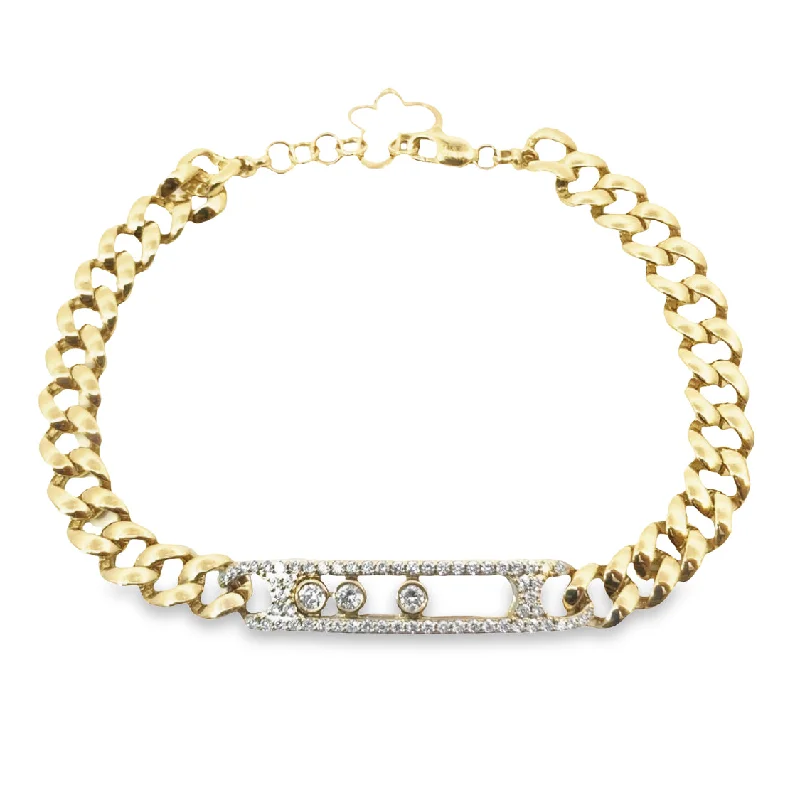 Yellow Gold Diamond Fashion Bracelet