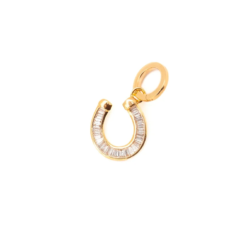 Baguette Horseshoe Charm