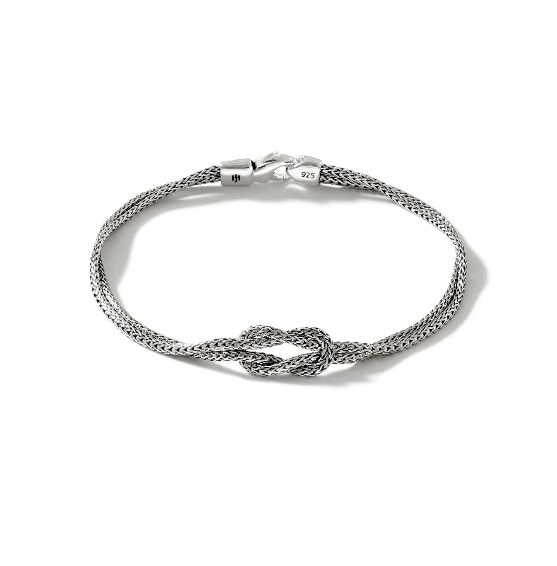 John Hardy Classic Chain Sterling Silver Double Row Bracelet, 1.8mm