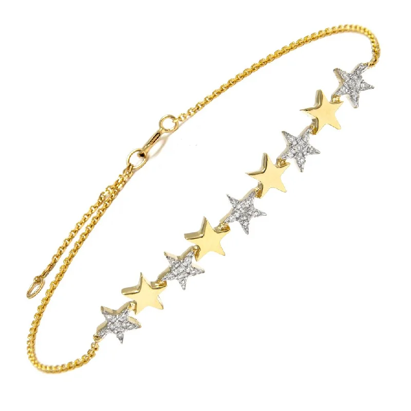 Yellow Gold Diamond Fashion Bracelet